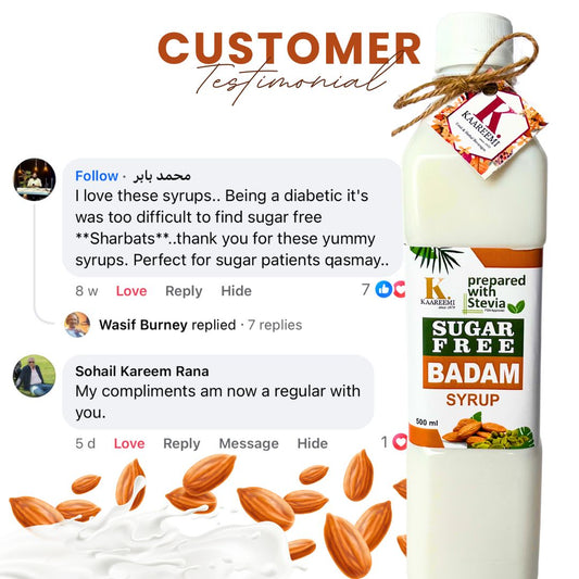 Sugar Free Badam Syrup.        ( Flat 14% Discount)