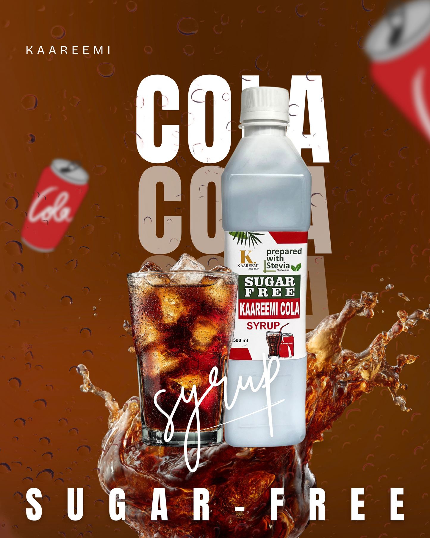 Sugar Free Kaareemi Cola Syrup (Flat 14% Discount)