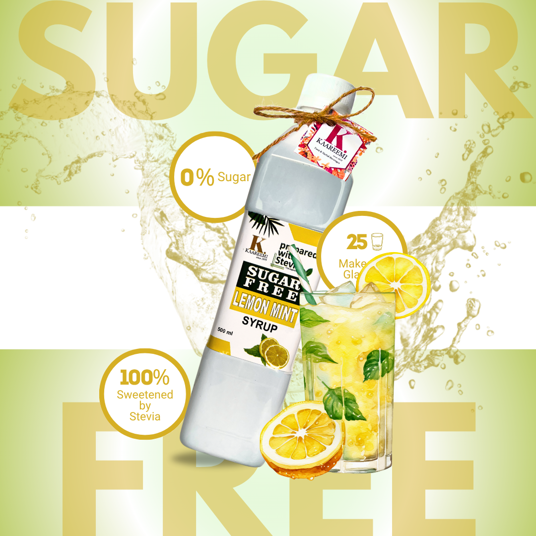 Sugar Free Lemon-Mint Syrup (Flat 14% Discount)