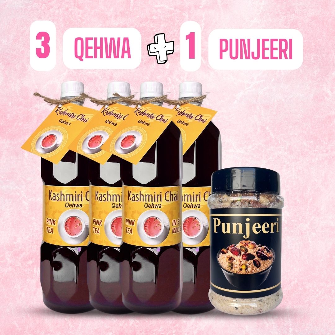 Buy 4 Pink Tea Qahwa And Panjiri 100gm  (Save Rs.1500)
