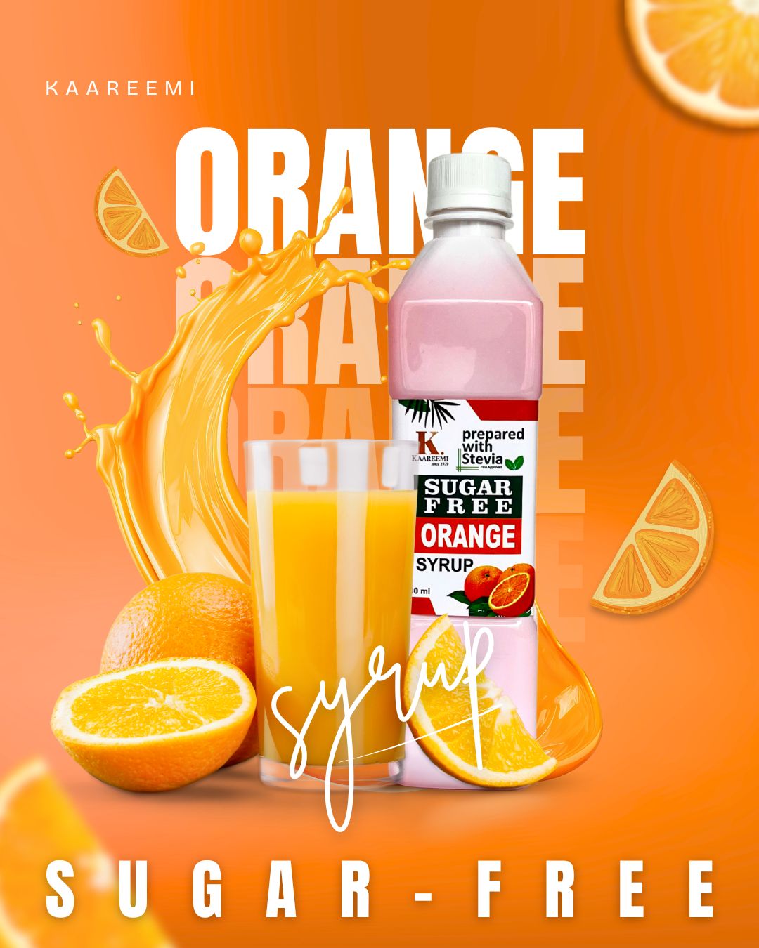 Sugar Free Orange Syrup (Flat 14% Discount)