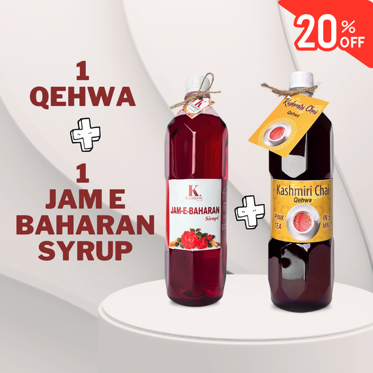 Pre Ramzan (Deal 2)  Kashmiri Chai Qehwa +  Jam-e-Baharan Syrup (20% OFF!)