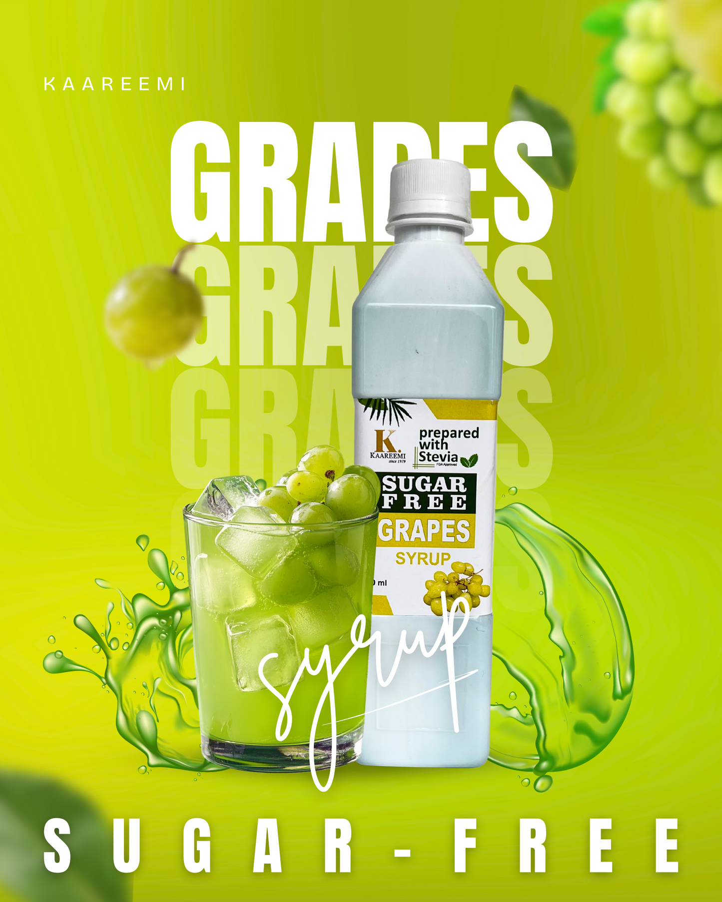 Sugar Free Grapes Syrup (Flat 14% Discount)
