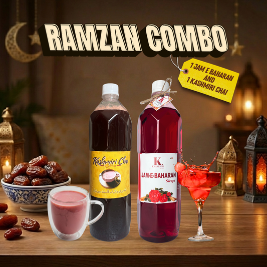 Pre Ramzan (Deal 1)  Kashmiri Chai Qehwa +  Jam-e-Baharan Syrup (20% OFF!)