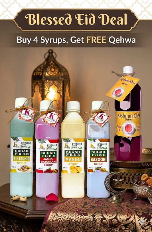 Blessed Eid Deal - Buy 4 Sugar Free Syrups, Get FREE Qehwa